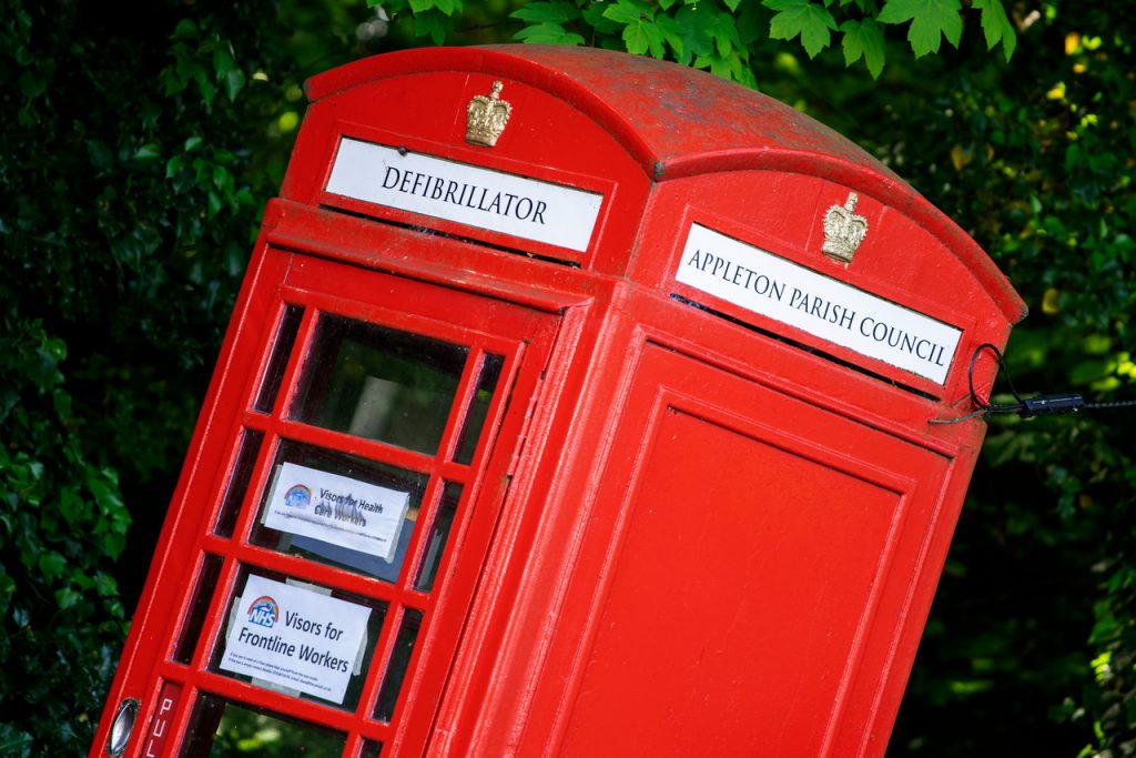 Appleton Parish Council, defribilator